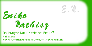 eniko mathisz business card